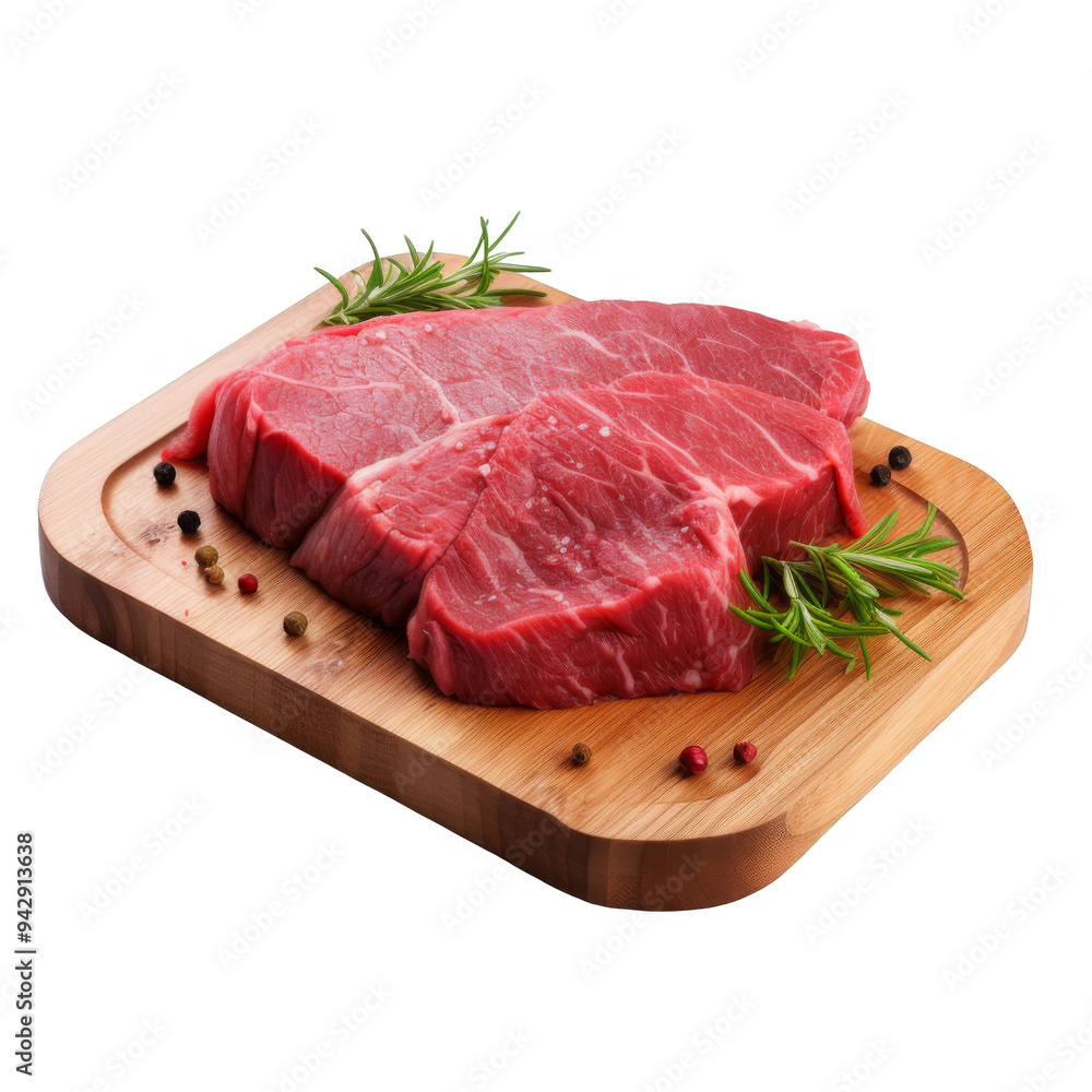 Raw Beef Meat Isolated on a Transparent Background Raw Beef Meat Isolated on a Transparent Background