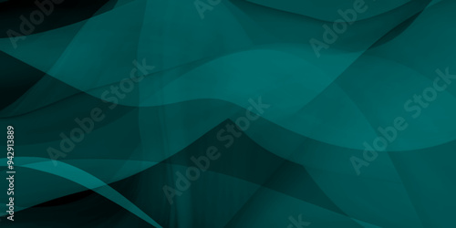 Abstract green color gradient waves curved line geometric vector background, Dynamic banner background with soft green lines. green wave abstract background curved lines, 