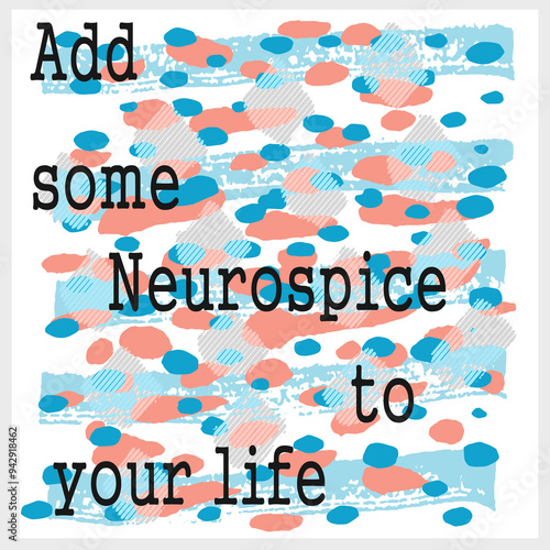 Neurospicy or neurodivergent illustration