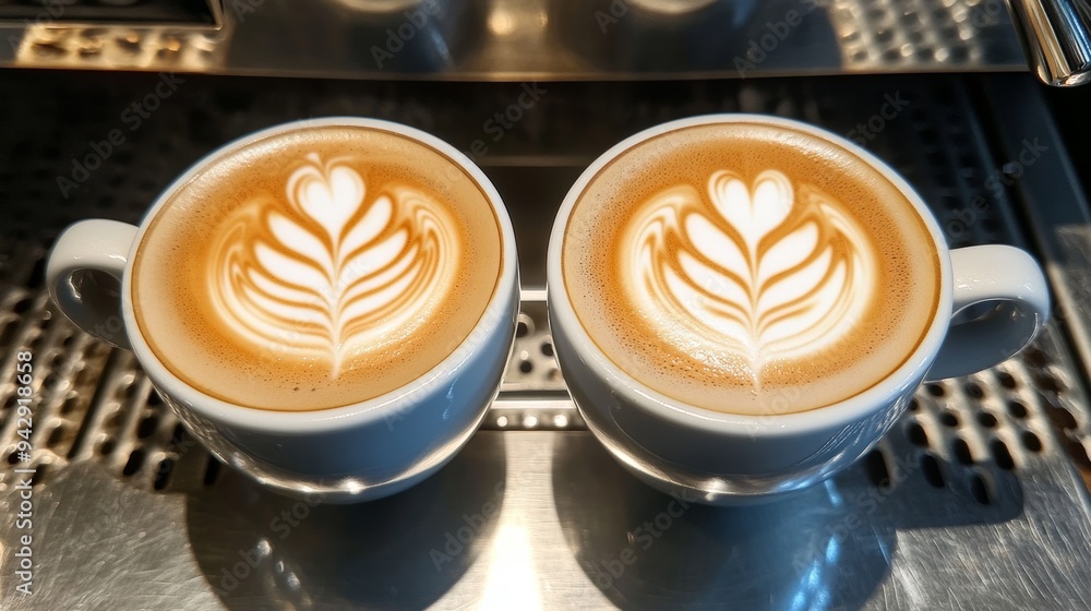 Show a beautifully crafted coffee drink in a trendy café, with latte art. --ar 16:9 --v 6.1 Job ID: b81da23c-5082-4039-9d7b-c6ac15c770a8 Show a beautifully crafted coffee drink in a trendy café, with latte art. --ar 16:9 --v 6.1 Job ID: b81da23c-5082-4039-9d7b-c6ac15c770a8