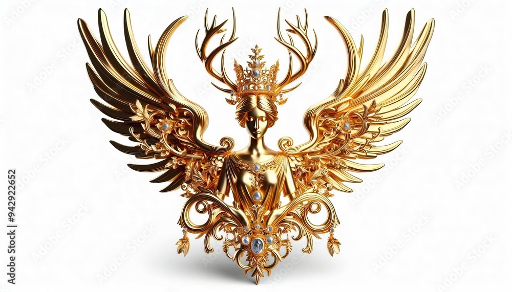 gold crown and  world's most rare gemstones  hand crafted. generative AI tools