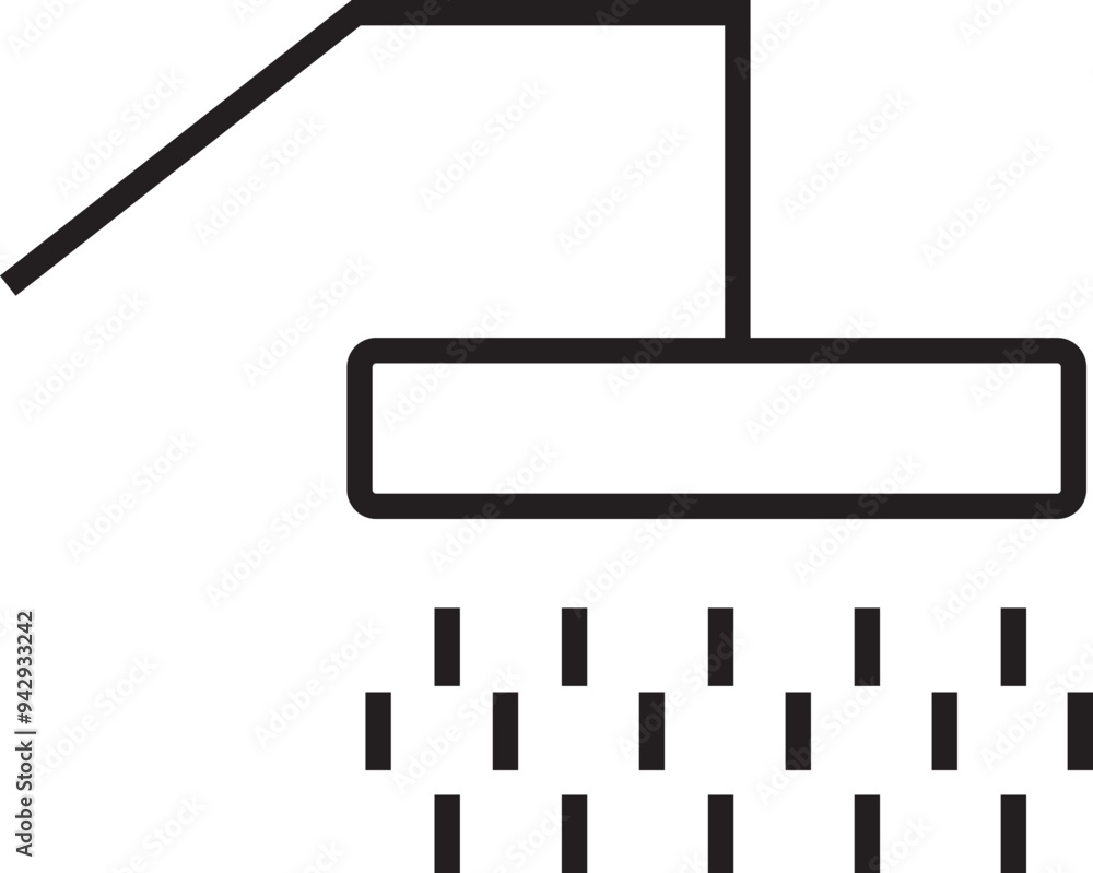 Shower Head vector for Adverts. Suitable for books, stores, shops. Taking bath shower icon sign. Bathroom shower pictogram symbol in trendy black Outline style isolated on transparent background. Shower Head vector for Adverts. Suitable for books, stores, shops. Taking bath shower icon sign. Bathroom shower pictogram symbol in trendy black Outline style isolated on transparent background.