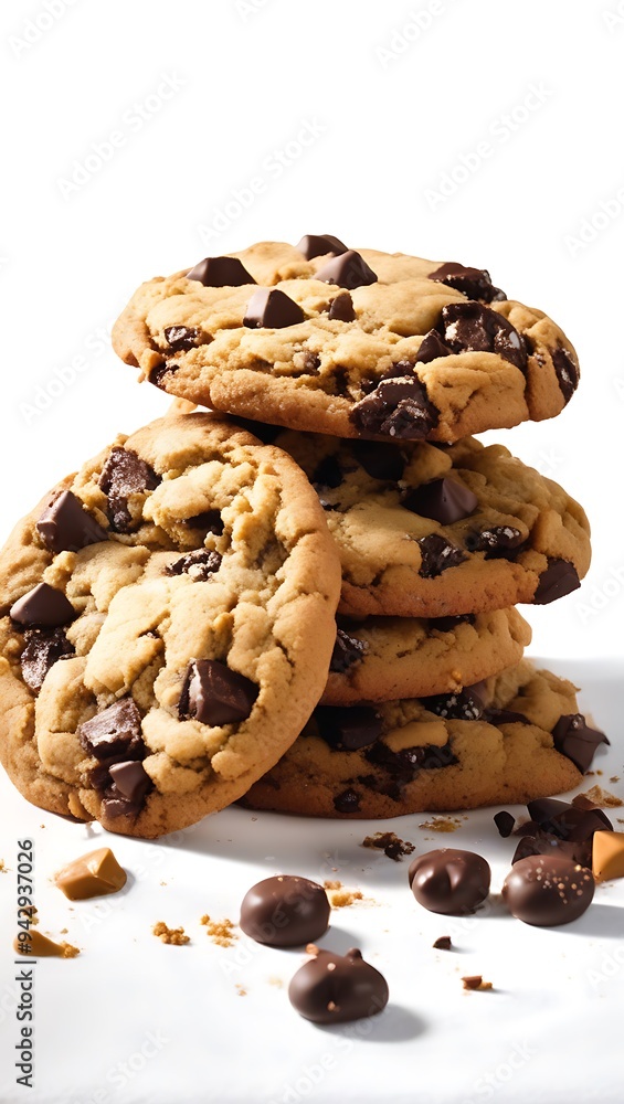 Obraz premium Mouth watering chocolate chip Cookies