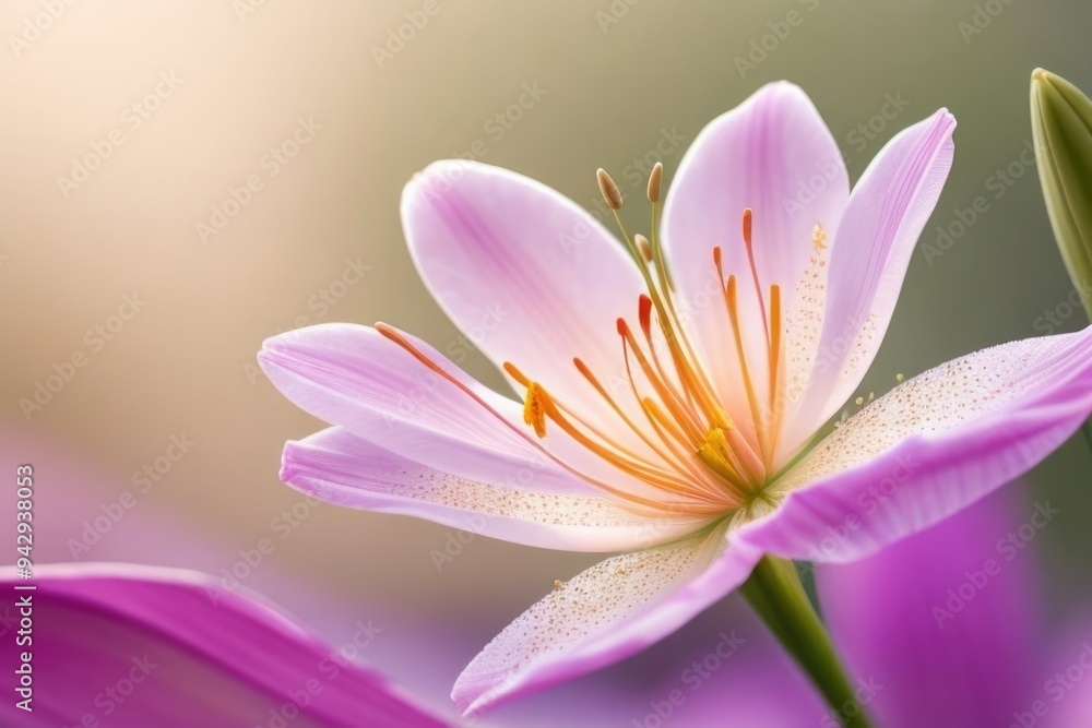 Lily flower with a blurry background Lily flower with a blurry background