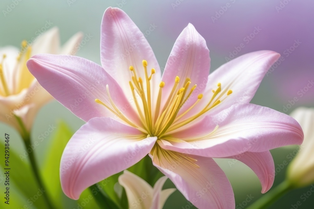 Lily flower with a blurry background Lily flower with a blurry background