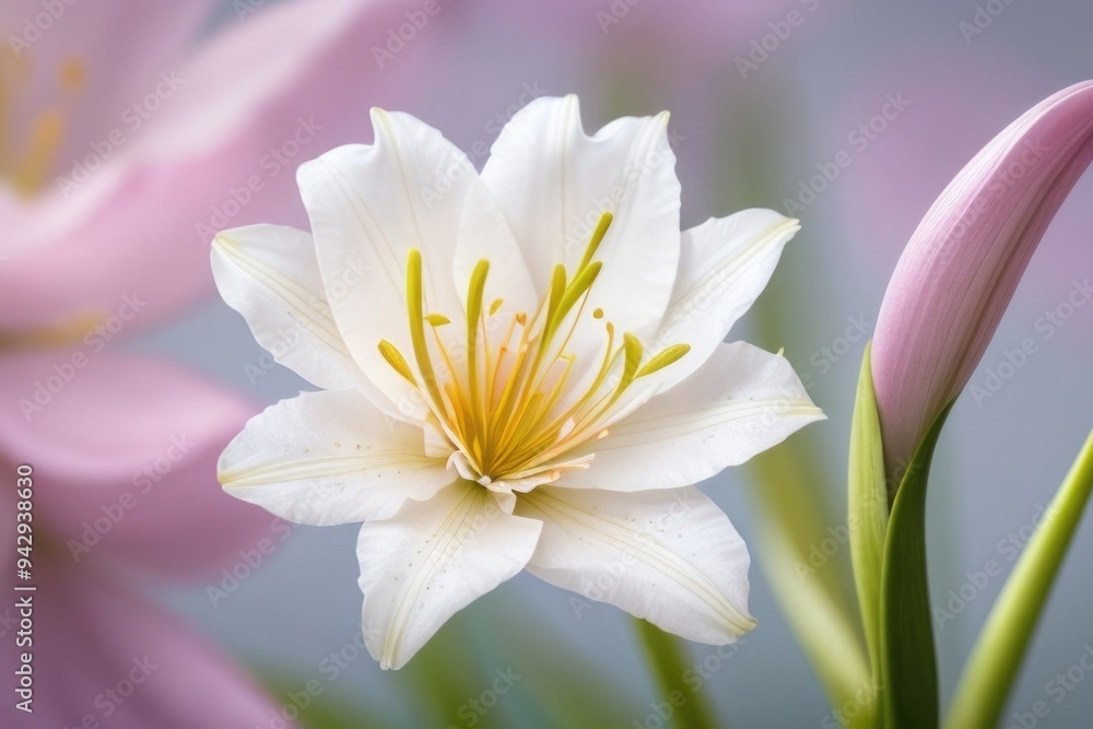 Lily flower with a blurry background Lily flower with a blurry background