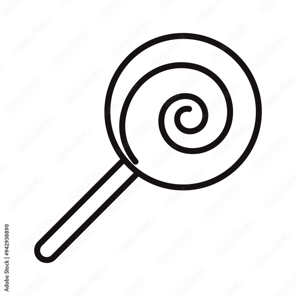 The linear candy icon. Sweets for the Halloween holiday. The linear candy icon. Sweets for the Halloween holiday.