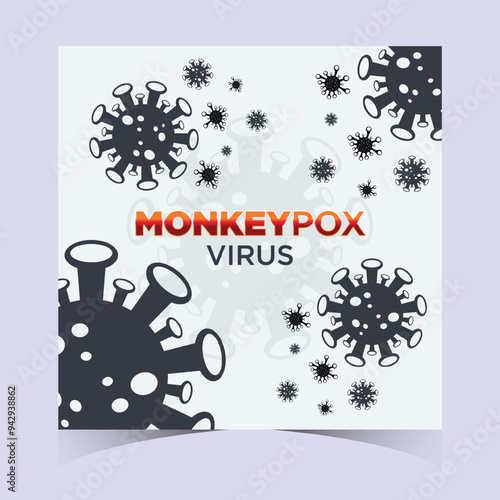 Monkeypox or mpox is a virus that infects humans through transmission from animals. web banner, header, and background cover for orthopoxvirus infectious zoonotic diseases