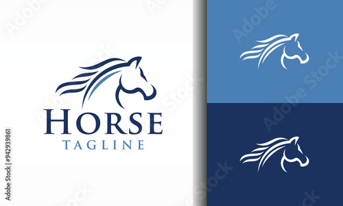 horse head hair logo