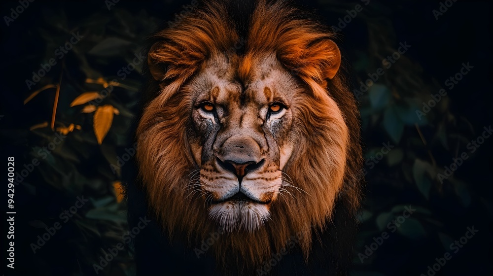 Fototapeta premium LION. ILLUSTRATION CONCEPT