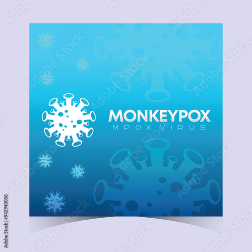 Monkeypox or mpox is a virus that infects humans through transmission from animals. web banner, header, and background cover for orthopoxvirus infectious zoonotic diseases