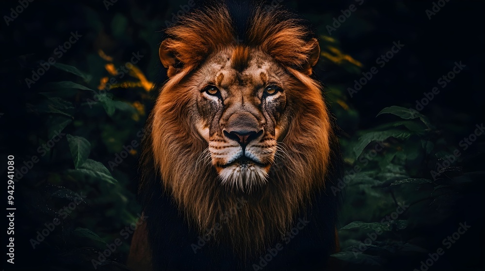 Fototapeta premium LION. ILLUSTRATION CONCEPT