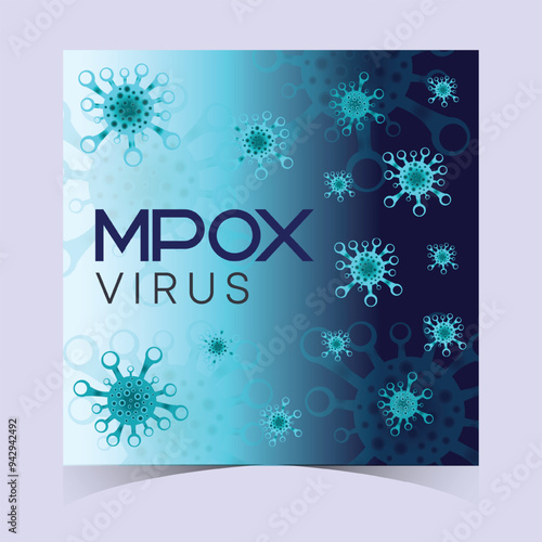 Monkeypox or mpox is a virus that infects humans through transmission from animals. web banner, header, and background cover for orthopoxvirus infectious zoonotic diseases