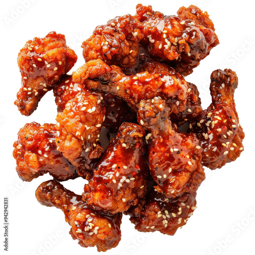 Korean fried sweet chili chicken wings. 