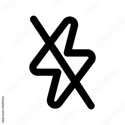 flash off line icon