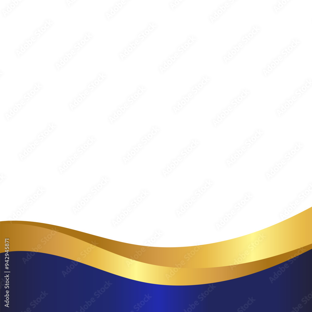 Modern Wavy Footer Decoration Modern Wavy Footer Decoration