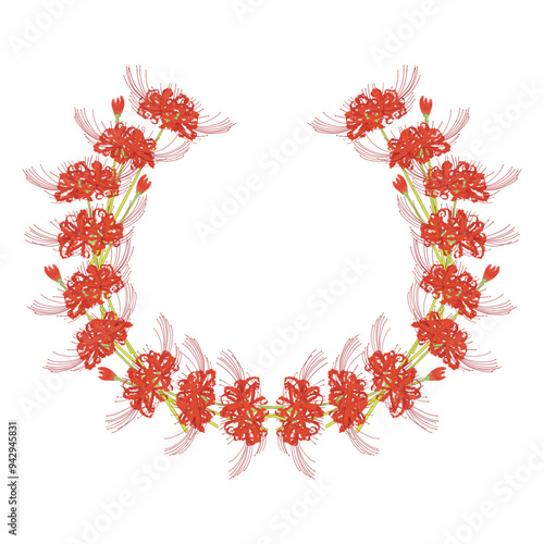 彼岸花のフレーム⑤