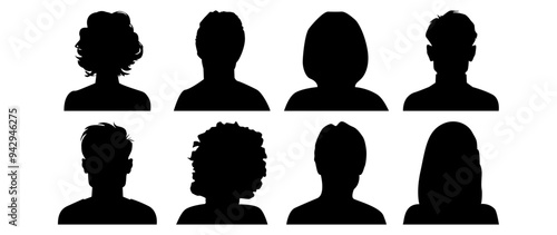 Vector flat illustration. Avatar, user profile, person icon, profile picture. Suitable for social media profiles, icons, screensavers and as a template.