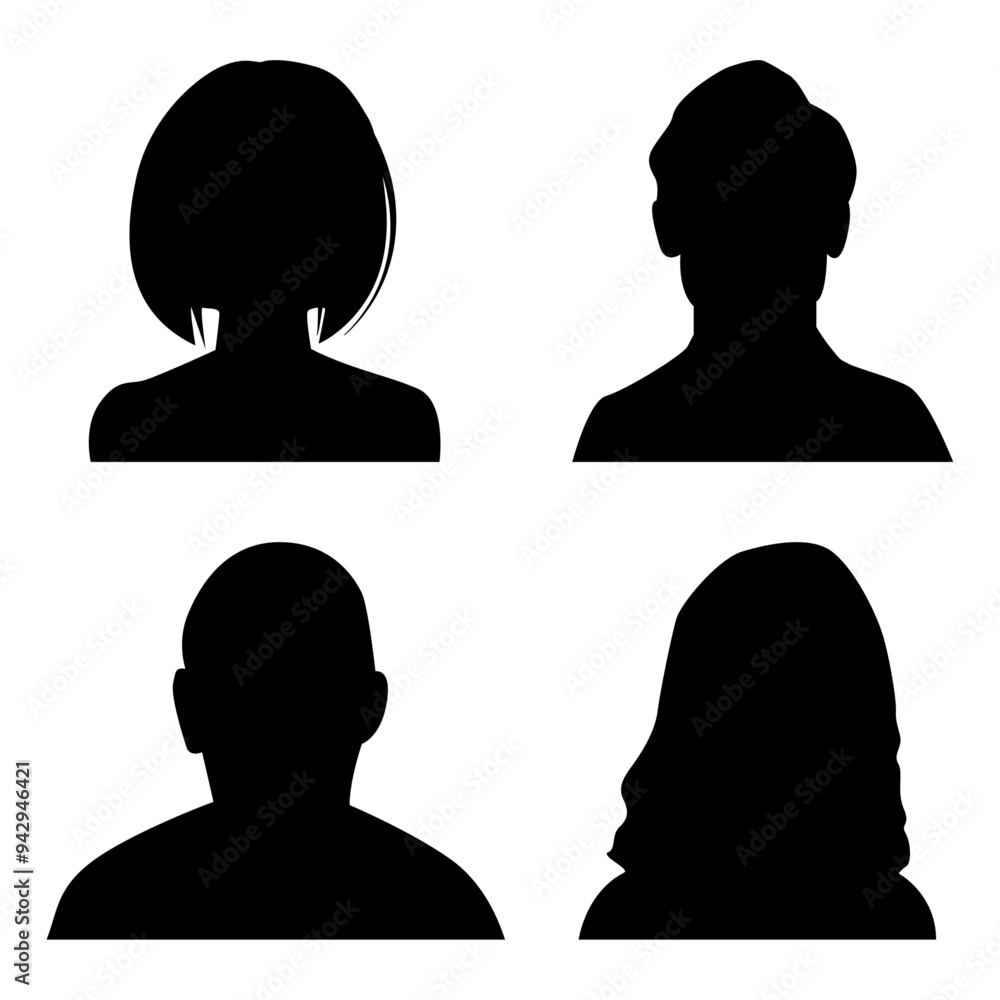 Vector flat illustration. Avatar, user profile, person icon, profile picture. Suitable for social media profiles, icons, screensavers and as a template. Vector flat illustration. Avatar, user profile, person icon, profile picture. Suitable for social media profiles, icons, screensavers and as a template.
