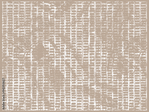 Dyed coastal geometric. Interior decorative weave texture on canvas. Structure vertical irregular artistic striped fabric design . Allover printed . Boho, dyed