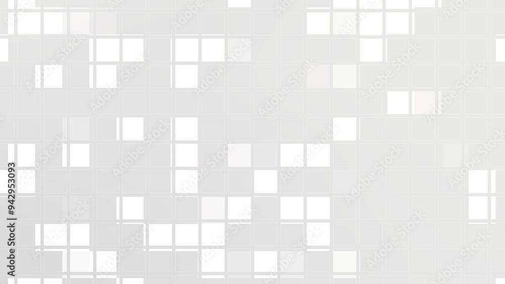White Grid Pattern Background Loop. White Grid Pattern Background Loop.