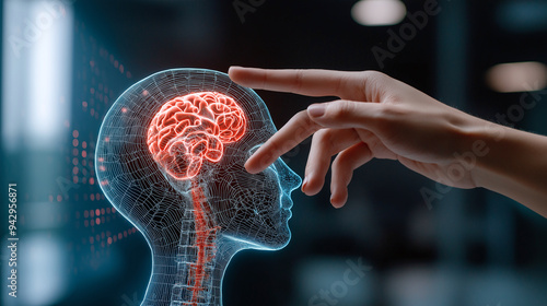 Wallpaper Mural Enhancing Minds: The Future of Human-Machine Interfaces Torontodigital.ca