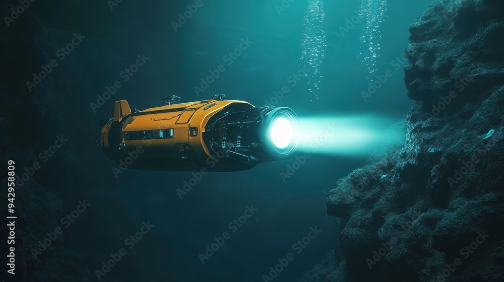 Submarine Exploration in the Depths Submarine Exploration in the Depths
