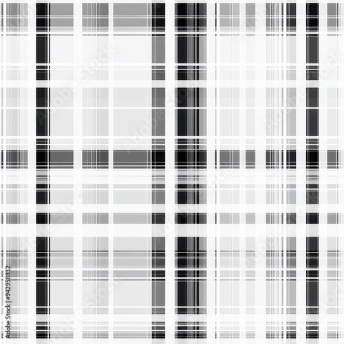 seamless pattern, Stylish black and white plaid pattern for modern design projects, textiles, wallpapers, and creative backgrounds.