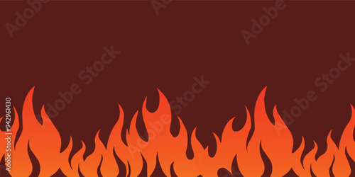 dynamic fire text illustration in vector format. Bold, flaming typography exudes intensity and energy.