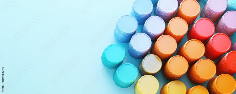 Oil price climb flat design top view market impact theme 3D render vivid Oil price climb flat design top view market impact theme 3D render vivid