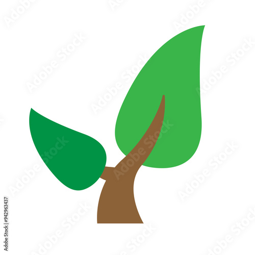 Tree icon vector. Plant illustration sign. Garden symbol or logo.