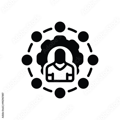 Black solid icon for ability