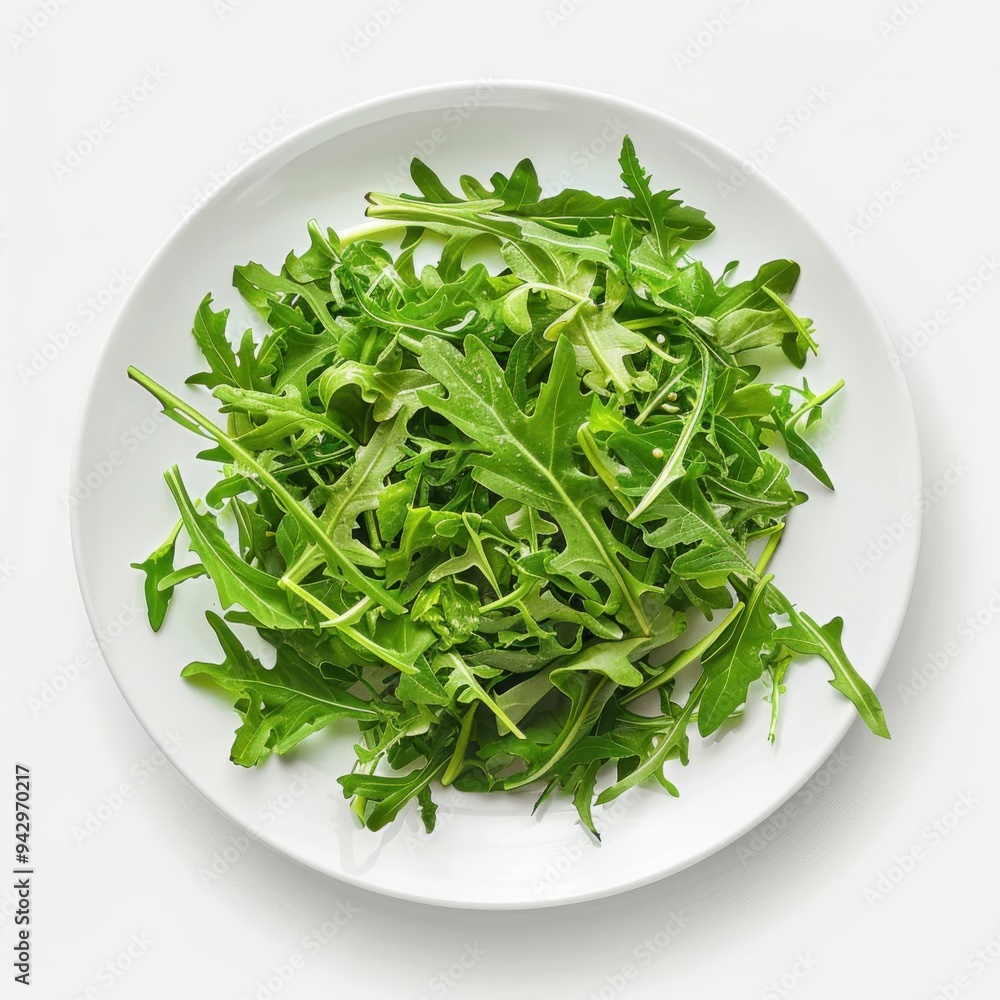 Fresh Mizuna Salad Plate Fresh Mizuna Salad Plate