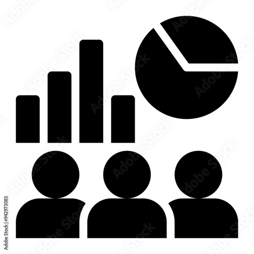 customer report, statistic, customer, data, report, customer statistics solid or glyph icon