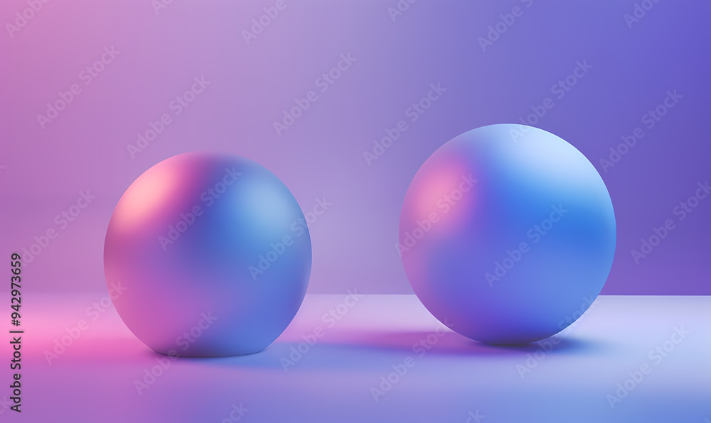 glass sphere on a blue background glass sphere on a blue background