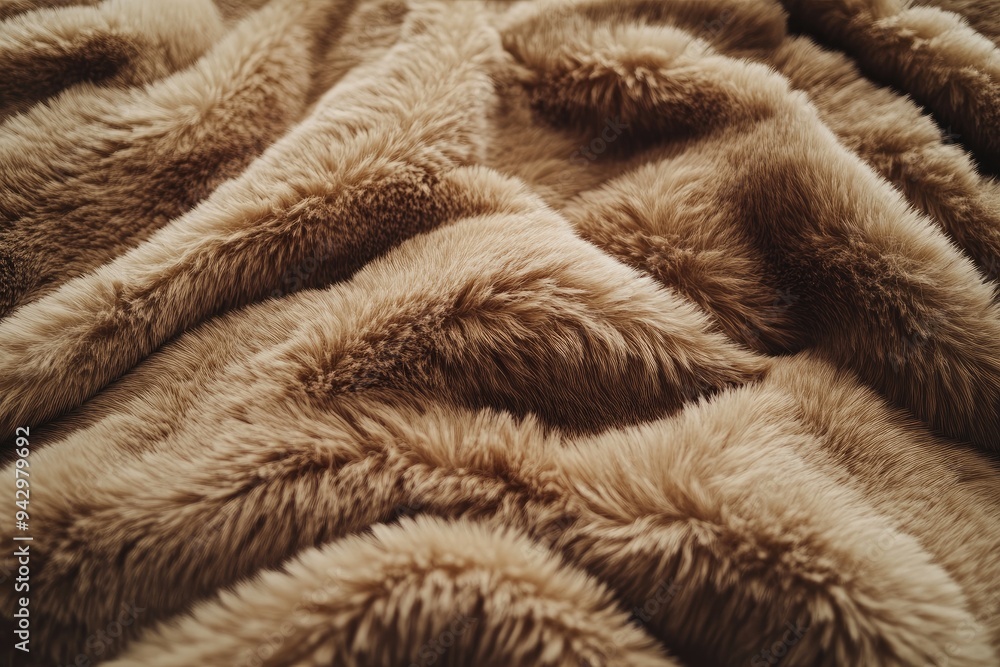 Soft and Fluffy Brown Faux Fur Texture Soft and Fluffy Brown Faux Fur Texture