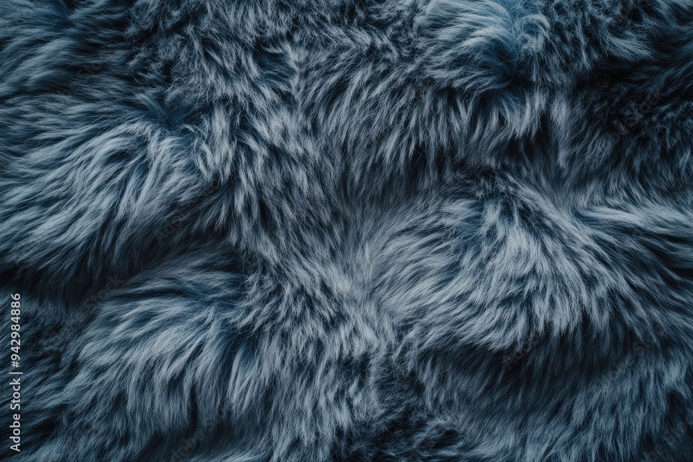 Close-up of Soft Blue Fur Texture Close-up of Soft Blue Fur Texture