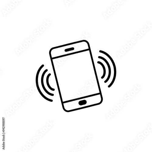Quadro em tela Ringing smartphone icon