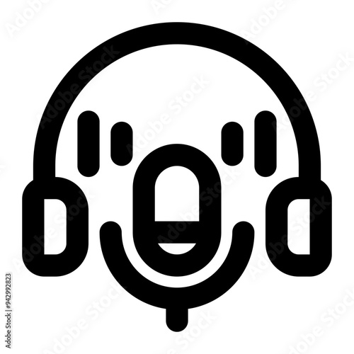 podcast, broadcasting, entertainment, podcasting, talks outline icon