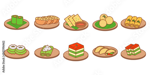 Hand Drawn Indonesian Food Vector