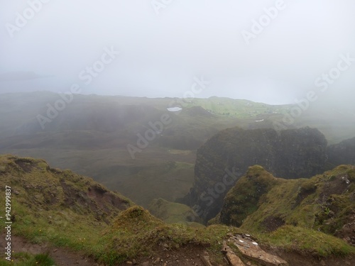 Quiraing walk Ilse of Skye Schotland Green holiday photo