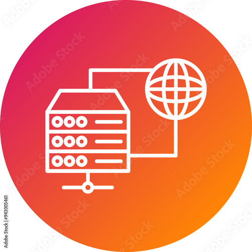 Data Network Vector Icon Design