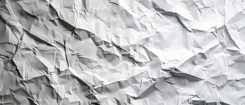 Obraz premium Overlay featuring a detailed, crumpled paper texture in UHD 4K clarity.