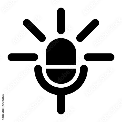 on air, broadcasting, live, podcast, podcasting solid or glyph icon