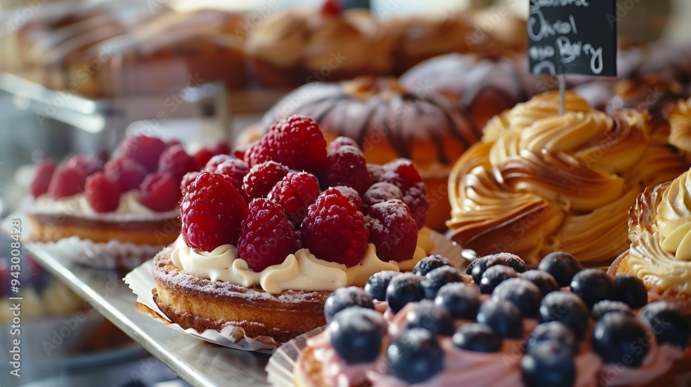 View of closeup pastries View of closeup pastries