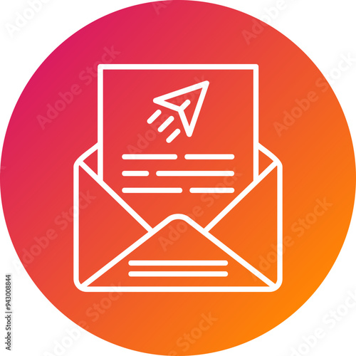 Send Mail Vector Icon Design