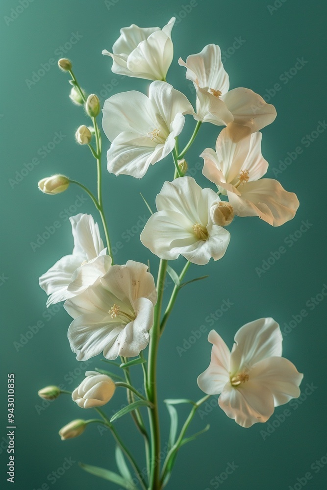 Levitating Wildflowers on Soft Pastel Backdrop - Hyperrealistic Studio Photography Levitating Wildflowers on Soft Pastel Backdrop - Hyperrealistic Studio Photography