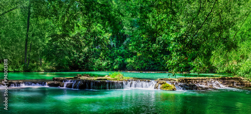 Landscape Waterfall Than Bok Khorani. (Thanbok Khoranee National Park)lake, nature trail, forest, mangrove forest, travel nature, travel Thailand, Nature Study. Attractions. photo