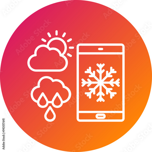 Forecast Vector Icon Design