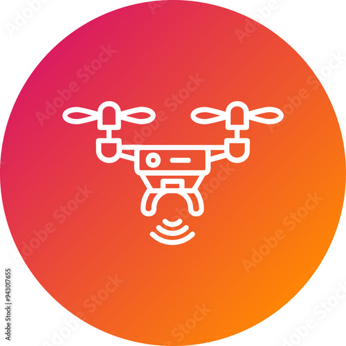 Drone Vector Icon Design